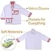 iPlay, iLearn Chef Role Play Costume, Cooking Dress Up Clothes, Kitchen Pretend Baking Play Set with Hat, Oven Mitt, Knife, for Ages 3, 4, 5, 6 Years Old Kids, Toddlers, Boys, Girls