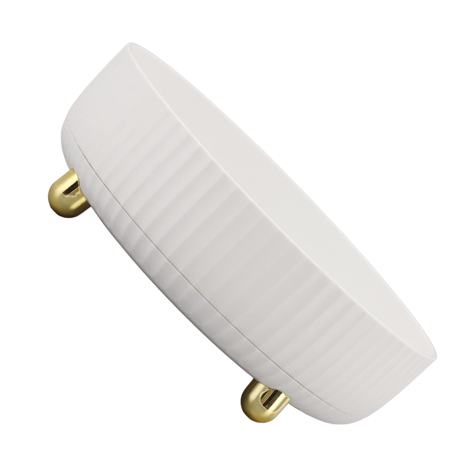 Rotating Storage Rack, Non-Slip Spice Turntable for Spice Cabinet (White)