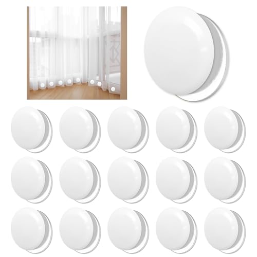 Curtain Magnets, Kaluofan 40Pairs Curtain Magnets Closure with 40Pairs Self-Adhesive Patch, Magnetic Curtain Clips Prevent Light Leaking, Keep Curtain Closed for Home Bedroom Bathroom Office Draperies by Kaluofan - Used condition - US$10.70