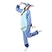 ROYAL WIND Adult Stich costume Onesie Animal Pajamas Halloween Cosplay Costumes Sleepwear Homewear Party Wear Blue L