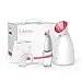 Liberex Facial Steamer - Nano Ionic Face Steamer, 70ml Water Tank with LED Indicator, Warm Mist Moisturize Skin, Upclog Pores, Reduce Blackheads, Enjoy SPA at Home