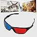 3D TV Glasses and Accessories,Black Frame Red Blue 3D Glasses for Dimensional Anaglyph Movie Game DVDthumb 2