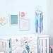 OurWarm Mermaid Dream Catcher for Girls Room Wall Decor, Big Handmade Blue Dreamcatcher with Colorful Feathers for Kids Bedroom Hanging Decor, Under The Sea Mermaid Birthday Baby Shower Party Supplies