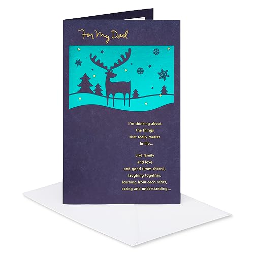American Greetings Cartão de Natal para pai (família e amor)