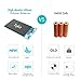 Tqka 10000mAh Power Bank, One of The Most Chic and Attractive Portable Chargers, Dual USB Output Brilliant External Battery Pack for iPhone, Samsung, HTC, Tablets and More - Black