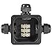 ATPWONZ IP68 Waterproof Electrical Junction Box 3-Way PG11 Underground Cable Connectors Ø 5.5-10.2mm (Pack of 4)