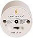 Set of 4 Luminara Rechargeable Tea Light Flameless Candles: 4 White, Unscented Flameless Votive Candles with Decorative Charging Base
