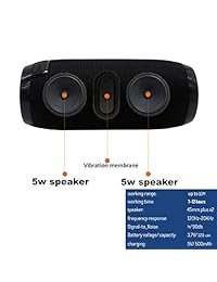 Altavoces Bluetooth inalámbricos ultraportátiles, IPX5, impermeables, a prueba de salpicaduras. Soporta radio FM y llamadas manos libres, para golf, playa, ciclismo, al aire libre, hogar, viajes y senderismo y iPhone, iPad, Samsung, Huawei