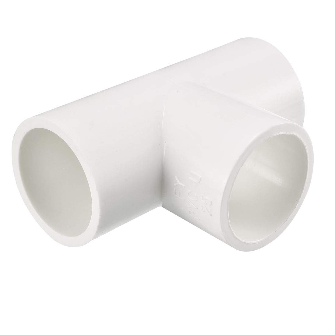 sourcing map 25 mm Slip Tee PVC Pipe Fitting T-Shaped Coupling Connector
