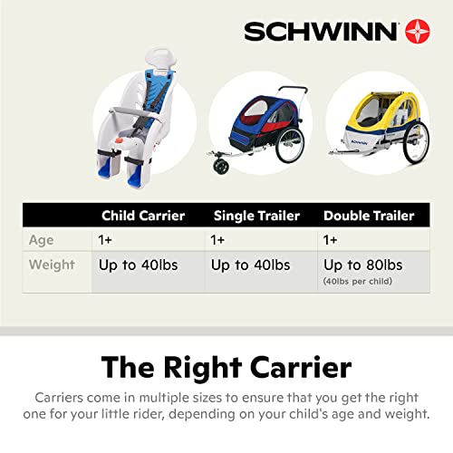 Schwinn Deluxe and Ovation Bike Child Carrier, Rear Mounted Bike