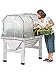 Compact VegTrug Patio Garden with Covers, Whitewashthumb 1