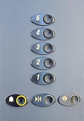 Wallmonkeys Elevator Buttons Wall Decal Peel and