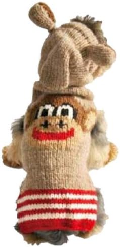 Chilly Dog Monkey Hoodie Dog Sweater, Large