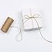 Natural Jute Twine 393 feet Gift Craft and Art Packing String, Jute Rope for Gardening Festive Decoration