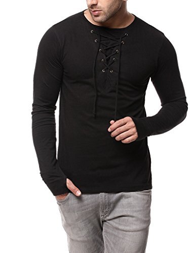 gritstones black full sleeve round neck t shirt gsfstsht1282blk