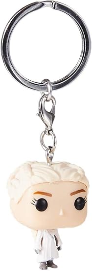 Amazon Com Funko Pop Keychain Game Of Thrones Daenerys White Coat Collectible Figure Multicolor Toys Games