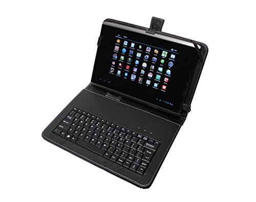 GSAstore â„¢ - Acer A500 Faux Leather Case with Built-in USB Keyboard Customized Tabs for A500 (NOT for A510, W3 or W500) -(Tablet NOT Included)