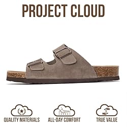 Project Cloud Genuine Leather Mens Sandals with