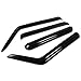 Auto Dynasty Replacement for Jeep Commander XK 4pcs Tape-On Window Visor Deflector Rain Guard