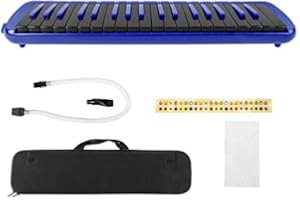LIEBEWH 37 Key Melodica Wind Instrument with Carrying Bag for Beginners(blue)