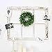 Coxeer Artificial Green Leaf Wreath, 10.25 Inches (About 26.0 Cm) Boxwood Wreath, Farmhouse Wall Window Decoration Front Door Wreath, Wedding Party Decoration