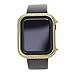 Callancity 44mm Metal Case Plated 24kt Gold Rhinestone White Crystal Diamond Face Cover Compatible with Apple Watch Series 4 for Men/Women (44MM Gold)