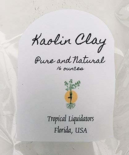 Kaolin White Clay Powder Mask Ingredients Cosmetic DIY bath bombs masks 1 lb pound 16 oz Pure Natural Product for Facial Scrubs DIY beauty prime