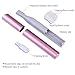 NUOLUX Electric Eyebrow Trimmer Eyebrow Razor Kit with Eyebrow Comb for Women (Pink)