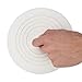 Kirecoo 2 Pack Bathtub Stopper, 6 Inches Large Silicone Tub Stopper, Flat Suction Drain Covers, Bath Plug for Tub, Kitchens, Bathrooms and Laundry(White)