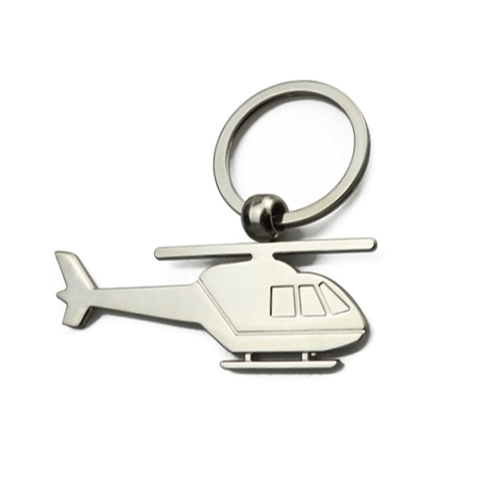 ARFUKA Keyring Helicopter Shaped Keychain Creative Plane Key Ring Key Chain, Christmas/Birthday Gift for Men and Women