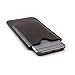 Dockem Executive Sleeve for iPhone SE 3 (2022), 13/12 Mini, SE 2 (2020), iPhone 8, 7, 6, 6S: Premium Synthetic/Vegan Leather with Microfiber Lining, Slim, Simple, Slip-on Case [Dark Brown]
