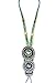 Runa Sea Bohemian Style Seed Bead Barefoot Sandals (Blue/Green)