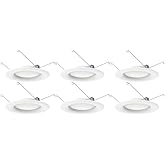 Satco S11641 9.2 Watt; LED Downlight Retrofit; 5-6 inch; 90 CRI; 3000K 6-Pack California Compliant6