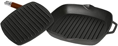 Cast Iron Grill Pan with Push Lid BIOL