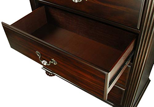 247SHOPATHOME IDF-7129EK-6PC Bedroom-Furniture-Sets, King, Walnut