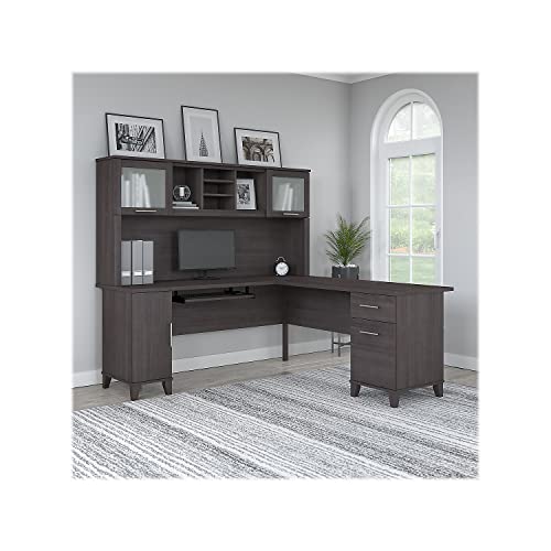 Bush Furniture Somerset 72W L Shaped Desk with Hutch Pricepulse
