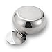 WINCAN Drum shape modern wind stainless steel ashtray, Cigarette Ashtray for Indoor or Outdoor Use, Ash Holder for Smokers, Desktop Smoking Ash Tray for Home office Decoration, Silver