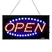 OPEN Sign, Fitnate LED Neon Business OPEN Sign Advertisement Board Electric Display Sign, Two Modes Flashing & Steady Light for Business, Walls, Window, Shop, Bar, Hotel