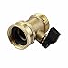 2 Pcs 03V Heavy Duty 3/4 Hose Valve Brass Hose Quick Connect with Shut Off Garden Hose Connector to Control Water Flow