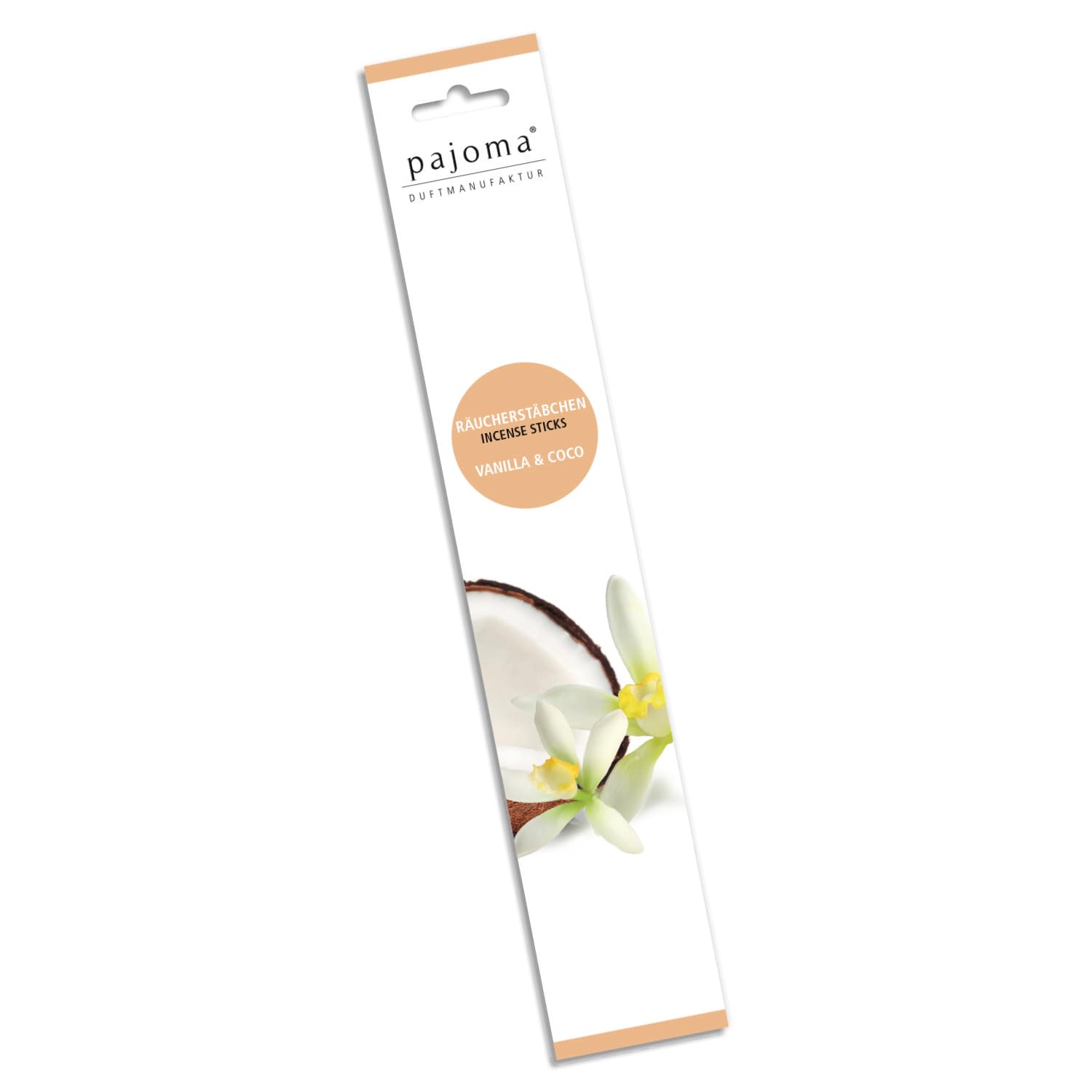 Pajoma 'India Vanilla and Coconut Incense Sticks, Pack of 10 L 28 cm
