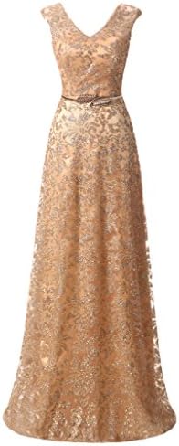 Audrey Bride Chic Evening Gowns for Woman 2016 Formal Prom Dresses-26W-Gold 3