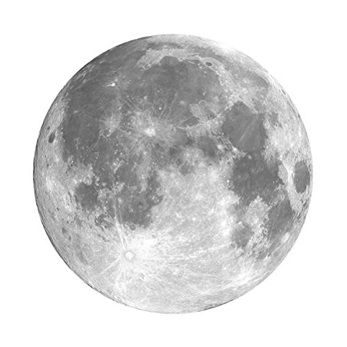 HaloVa Mouse Pad, Anti Slip Planet Mouse Mat for Desktops, Computer, PC and Laptops, Customized Round Mouse Pad for Office and Home, Primary Moon, 8.7 inches