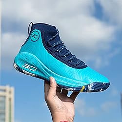 Angugu Mens Basketball Shoes High Top Fashion