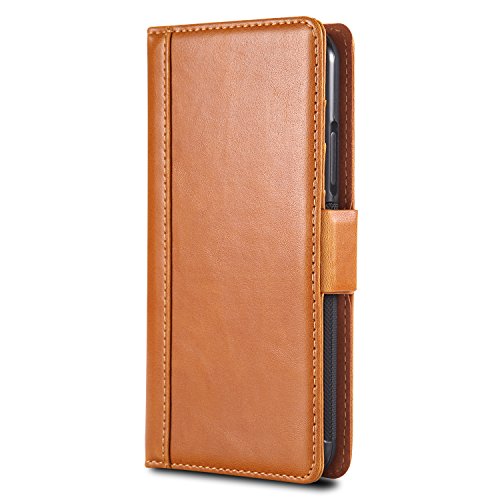 Case Compatible iPhone Xs, Card Holders PU Leather Wallet 2 in 1 Protective Bracket Function Cover for iPhone Xs/XR/XS Max (iPhone Xs, Orange)