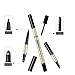 TC Joy 3 in 1 Eyebrow Pencil with Eyebrow Powder and Eyebrow Dye, Professional 3D Eyebrow Cosmetic Makeup Tool, Waterproof Natural and Long-lasting