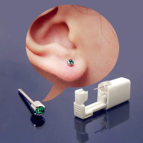 6Pcs Disposable Ear Piercing Gun with Ear Studs No Pain Safety Ear