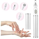 Electric Manicure Pedicure Set with LED light, SYU Professional Acrylic Nail Drill Machine Rechargeable 7 in 1 Nail File Kit Cordless for Nail Care Tool IPX6 Waterproof Wet and Dry Use