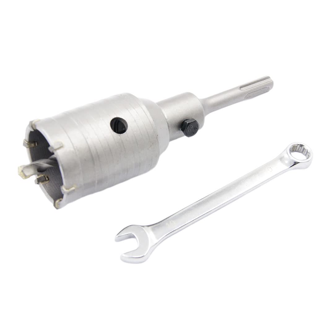 Concrete drill bit 55mm with SDS bit and 110mm adapter, carbide hollow hole cutter for brick, concrete, cement stone walls