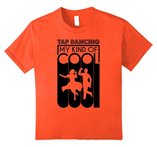 Kids Tap Dance Dancing Couple Dancers Vintage Style T-Shirt 8 Orange