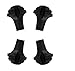 Four Pack of Extra Durable Rubber Replacement Tips (Replacement Feet / Paws / Ferrules / Caps) for Trekking Poles - Fits Most Hiking and Walking Poles - Choice of Styles